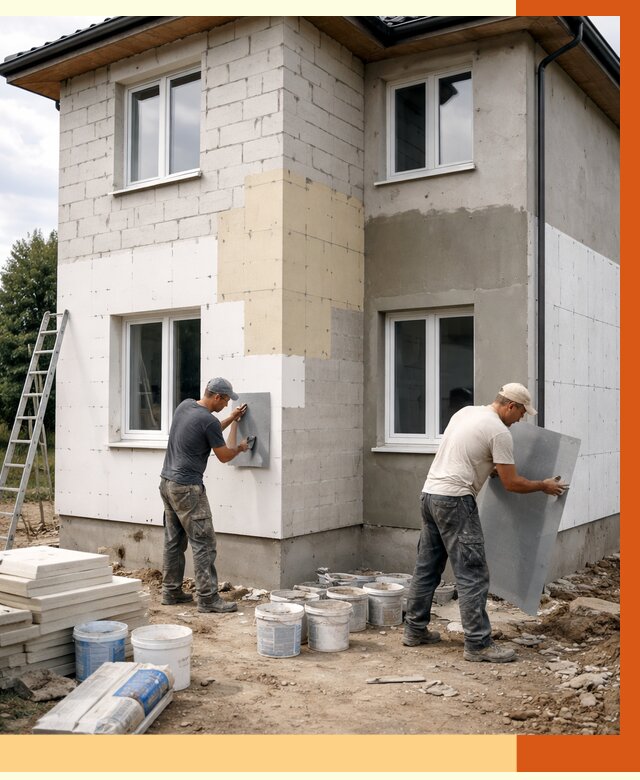 Утепление дома из газобетона в Астрахани от 4316 руб./м² — заказать у ТепломастерСтр