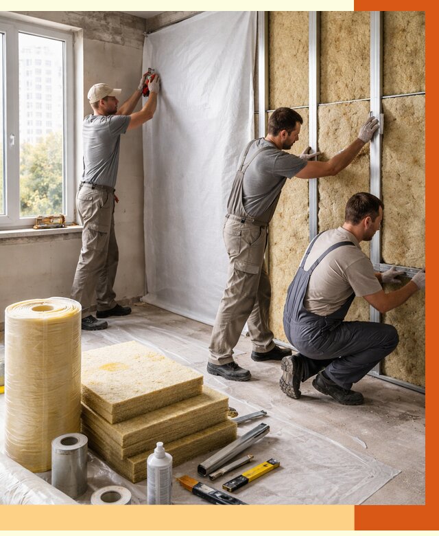Утепление квартиры в Астрахани от 4624 руб/м2 — утеплить квартиру изнутри и снаружи | ТепломастерСтр